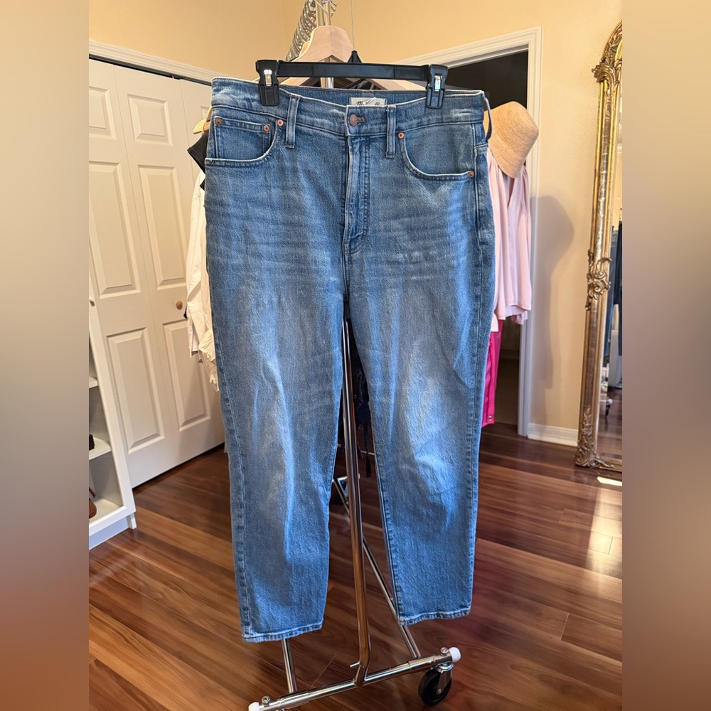 Madewell Blue Perfect Vintage Crop Jean Straight Leg
